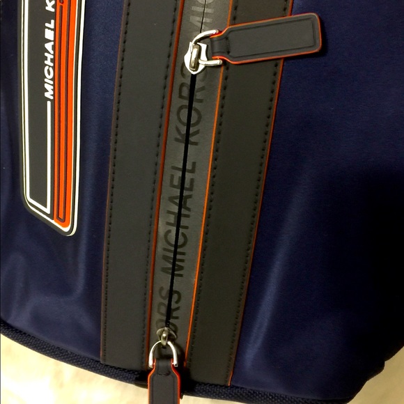 NWT Michael Kors Kent Sports Navy Blue Backpack - Picture 11 of 15